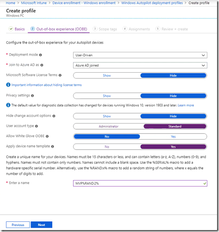 2-DeploymentProfiles-1-CreateProfile-2-OOBE