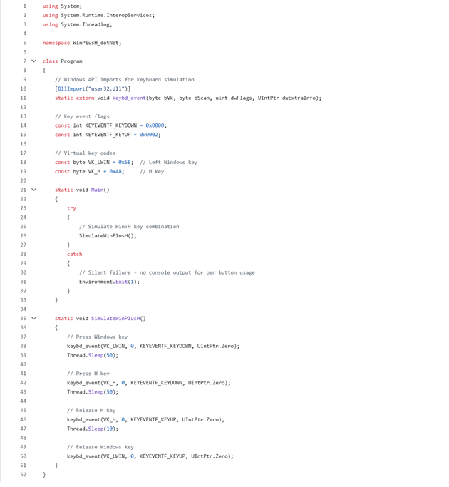WinPlusH-dotNet6-Code